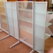Steelcase Werndl Privacy Panel Office Divider with Glass Shelves